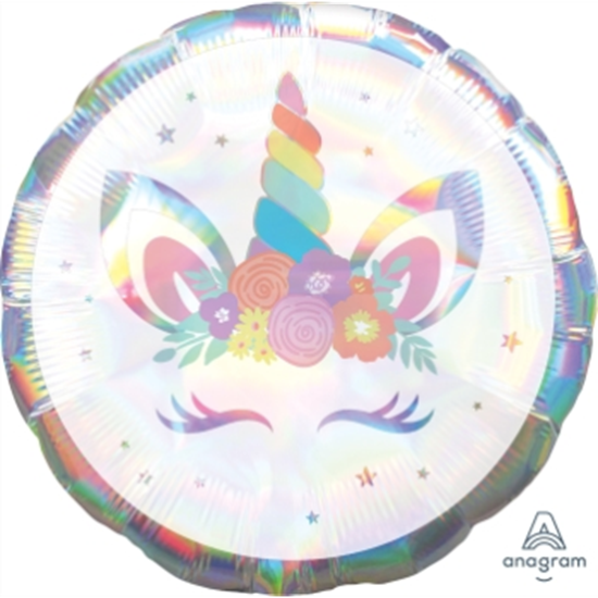 Picture of 18" FOIL - UNICORN PARTY IRIDESCENT