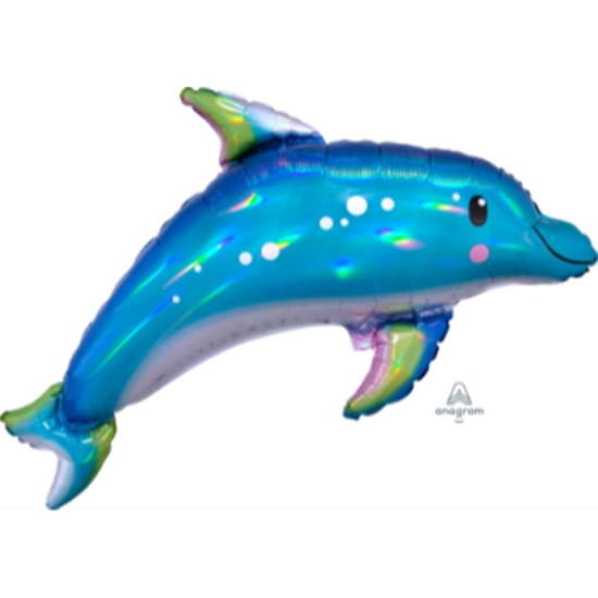 Picture of IRIDESCENT BLUE DOLPHIN SUPERSHAPE