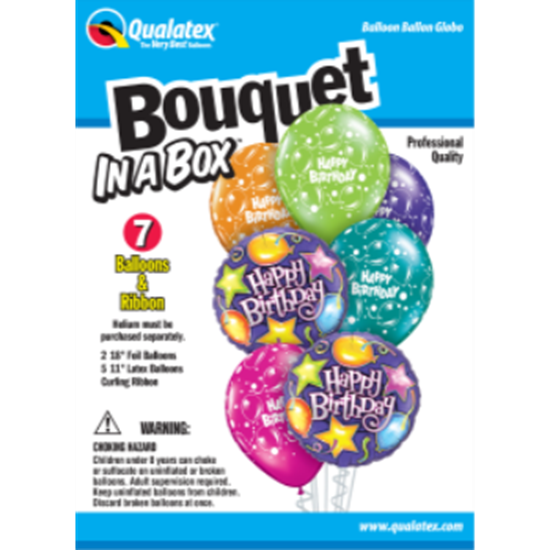 PartyMart. BIRTHDAY PARTY BALLOON BOUQUET IN A BOX