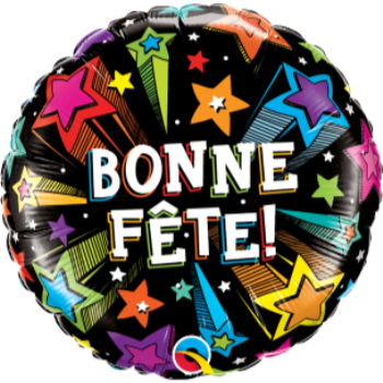 Image de 18" FOIL - BONNE FÊTE ETOILES FILANTES