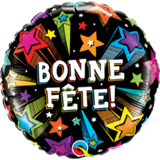 Image sur 18" FOIL - BONNE FÊTE ETOILES FILANTES