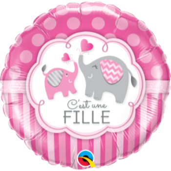 Image de 18" FOIL - C'EST UNE FILLE ELEPHANT