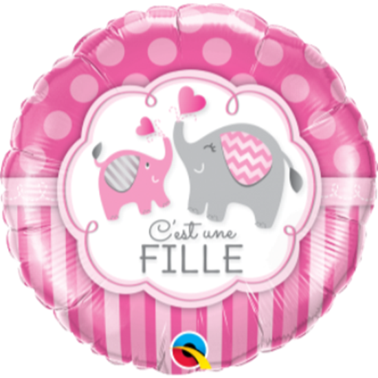 Image sur 18" FOIL - C'EST UNE FILLE ELEPHANT