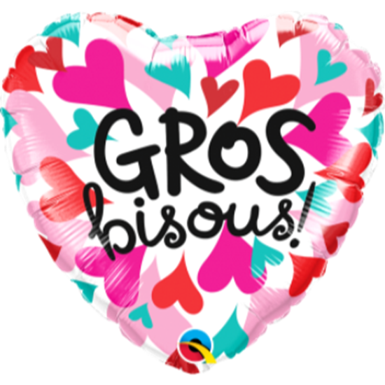 Picture of 18" FOIL - GROS BISOUS COEUR