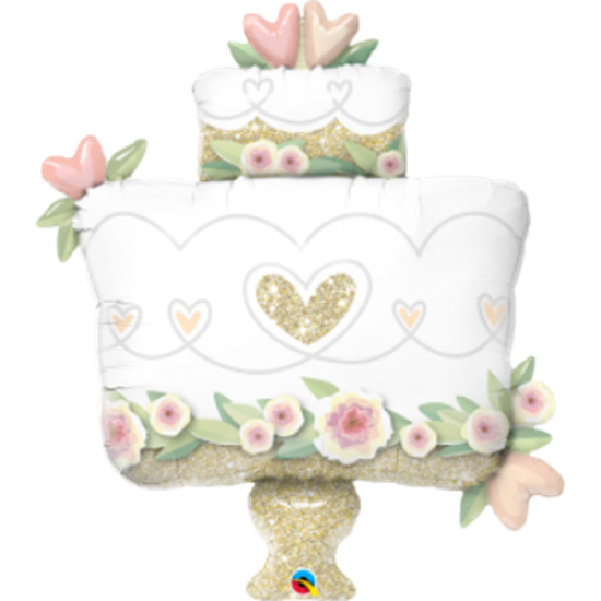 Image sur GLITTER GOLD WEDDING CAKE SUPERSHAPE