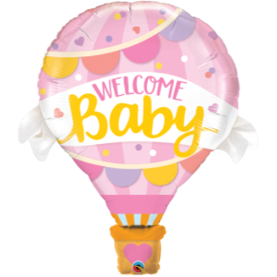 Image sur WELCOME BABY PINK BALLOON SUPERSHAPE