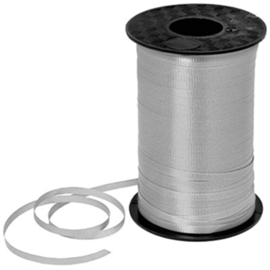 Image sur SILVER CRIMPED CURLING RIBBON 500 YRDS 