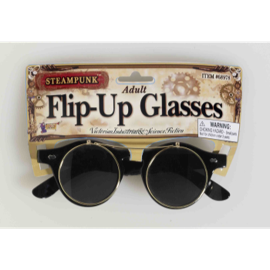 Image sur STEAMPUNK FLIP-UP GLASSES