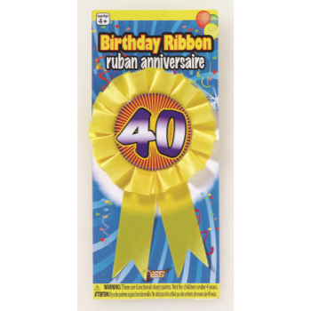 Picture of 40th BIRTHDAY AWARD RIBBON