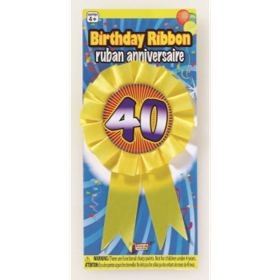 Picture of 40th BIRTHDAY AWARD RIBBON
