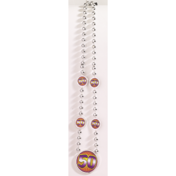 Image de 50th - BIRTHDAY BEAD NECKLACE