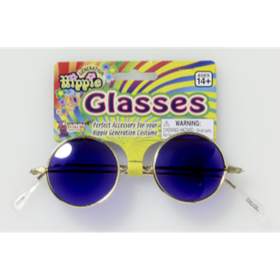 Picture of 60'S BLUE HIPPIE GLASSES