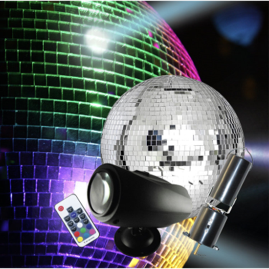 Image sur ELECTRONICS - Mirror Ball Kit - with 8" Mirror Ball, Motor, Remote