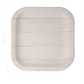 Image de 7" SQUARE PLATES - SHIP LAP