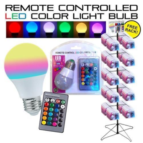 Image sur REMOTE CONTROL LED LIGHT BULB - ASST