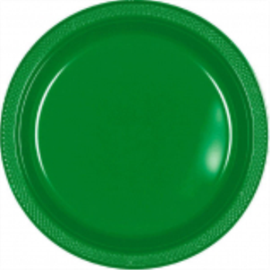 Picture of GREEN - 7" PLASTIC PLATE 