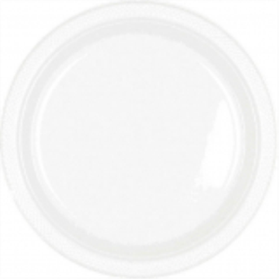 Picture of WHITE - 7" PLASTIC PLATE