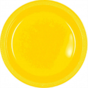 Picture of YELLOW SUNSHINE - 7" PLASTIC PLATE 