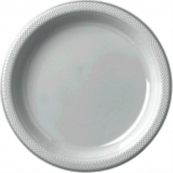Picture of SILVER - 7" PLASTIC PLATE 