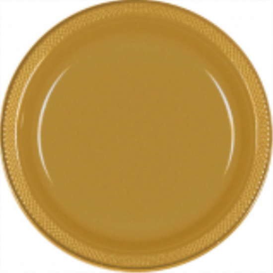 Picture of GOLD - 7" PLASTIC PLATE 