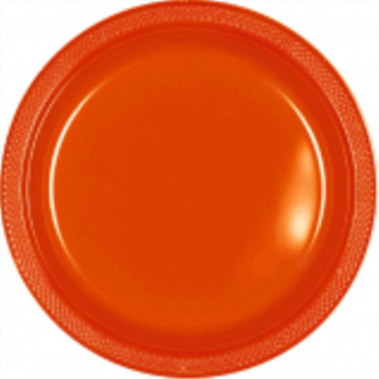 Picture of ORANGE - 7" PLASTIC PLATE