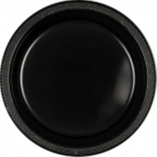 Picture of BLACK - 7" PLASTIC PLATE 