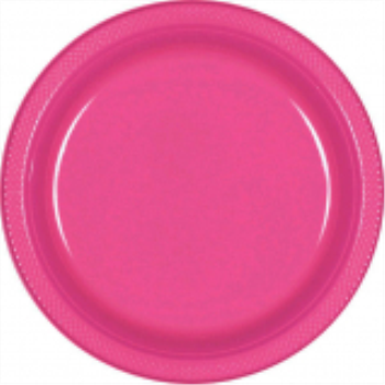 Picture of BRIGHT PINK - 7" PLASTIC PLATE 
