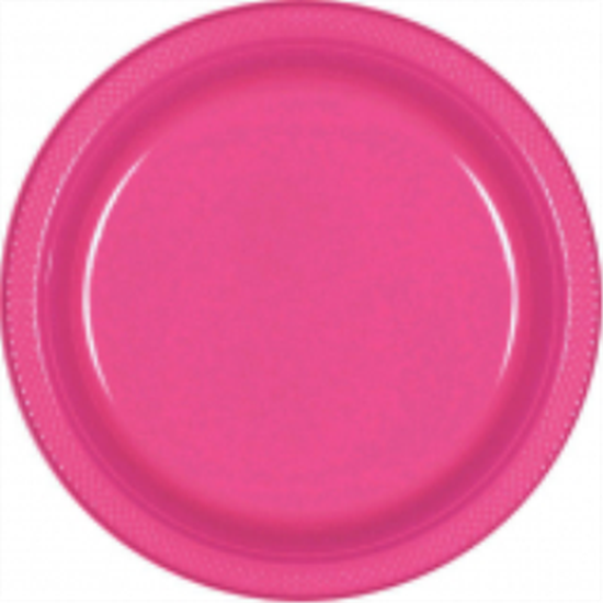Picture of BRIGHT PINK - 7" PLASTIC PLATE 