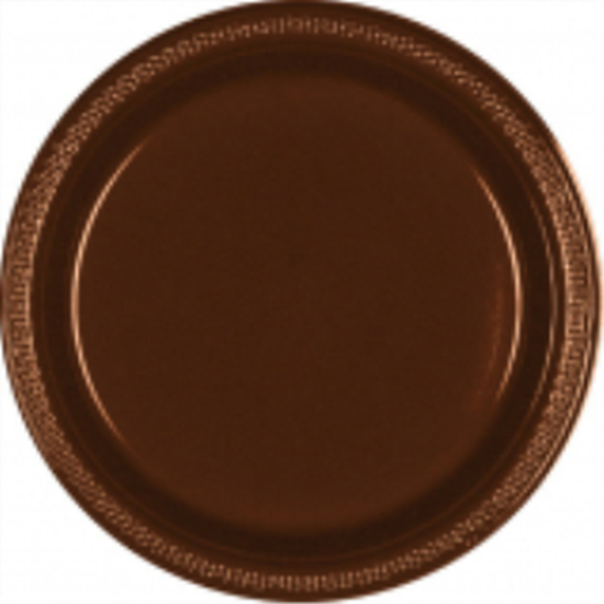 Picture of CHOCOLATE BROWN - 7" PLASTIC PLATE 