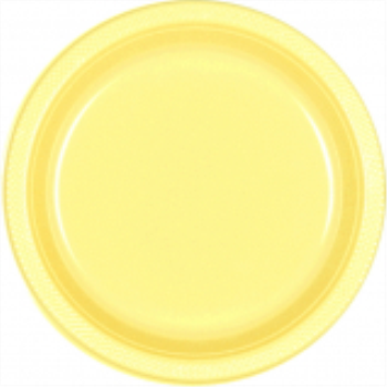 Image de LIGHT YELLOW - 7" PLASTIC PLATE 