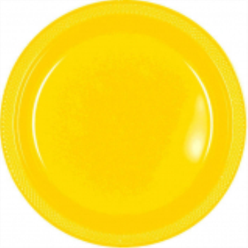 Picture of YELLOW SUNSHINE - 10.25" PLASTIC PLATE 