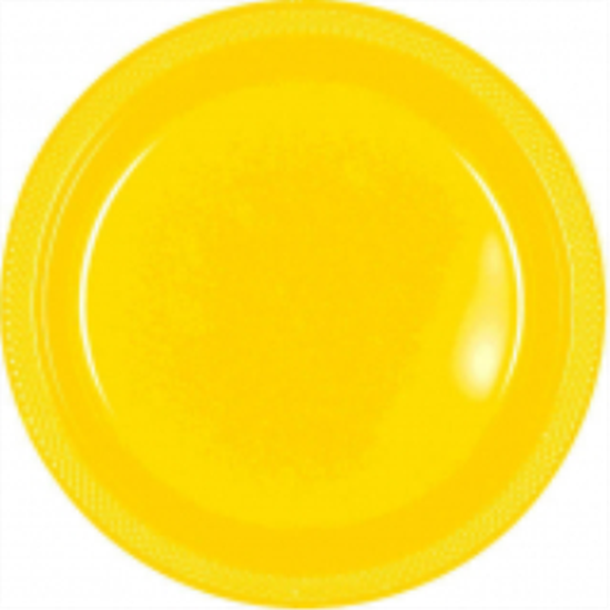 Image sur YELLOW SUNSHINE - 10.25" PLASTIC PLATE 