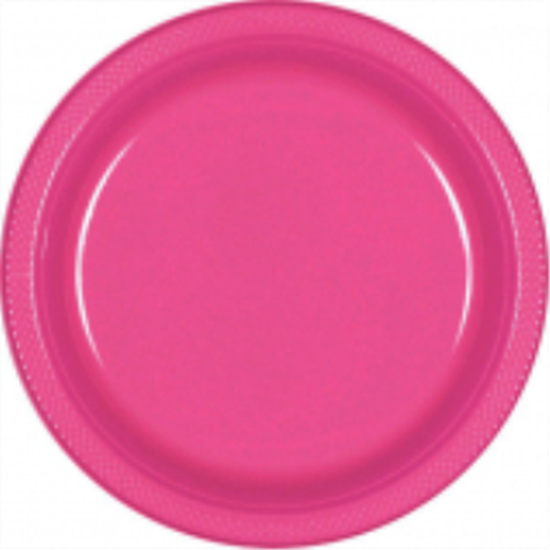 Picture of BRIGHT PINK - 10.25" PLASTIC PLATE 