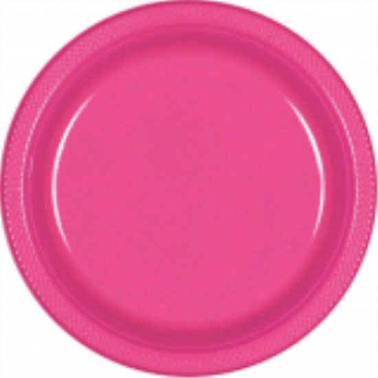 Image sur BRIGHT PINK - 10.25" PLASTIC PLATE 