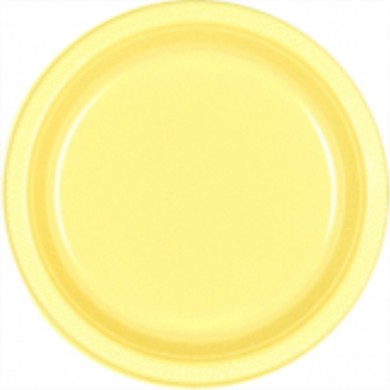 Image sur LIGHT YELLOW - 10.25" PLASTIC PLATE 