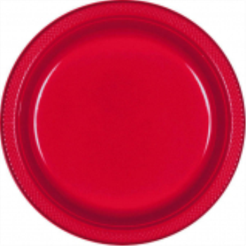 Picture of RED - 10.25" PLASTIC PLATE