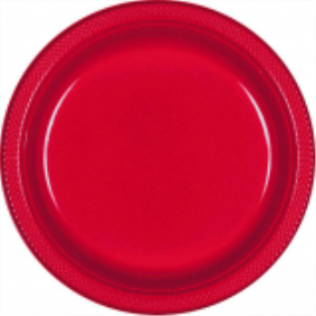 Image de RED - 10.25" PLASTIC PLATE