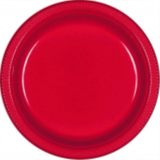 Image sur RED - 10.25" PLASTIC PLATE