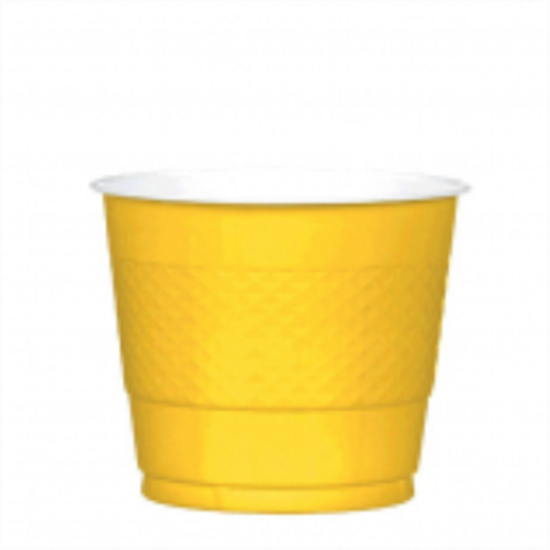 Picture of YELLOW SUNSHINE - 9oz PLASTIC CUP 