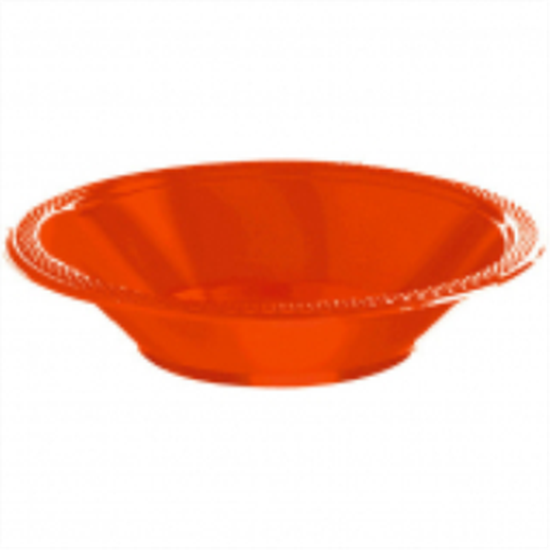 PartyMart. ORANGE 12oz PLASTIC BOWL