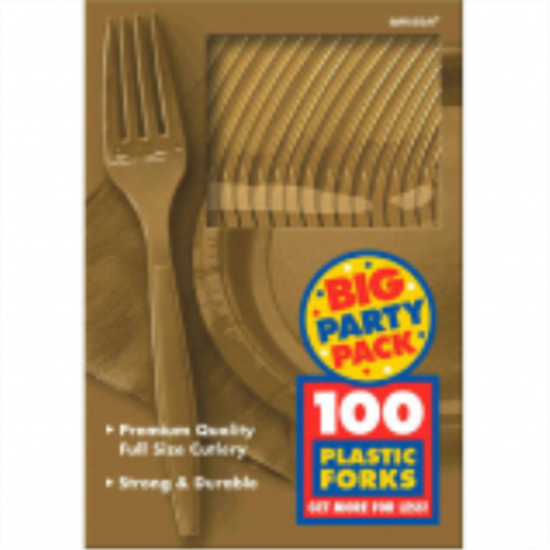 Picture of GOLD FORKS - BIG PARTY PACK