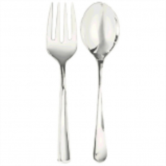 PartyMart. SILVER SERVING SPOON AND FORK