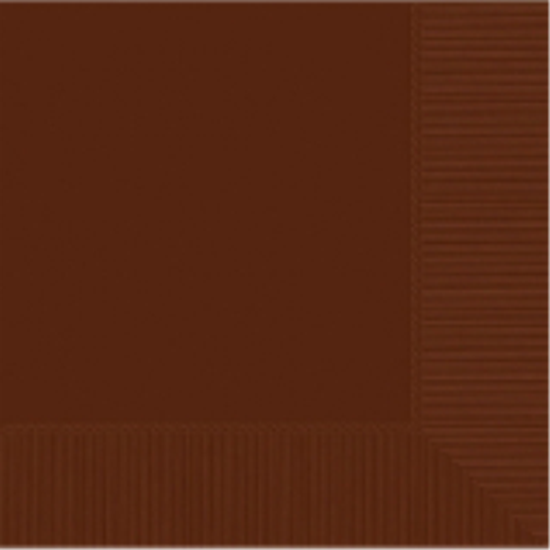 Image sur CHOCOLATE BROWN DINNER NAPKINS