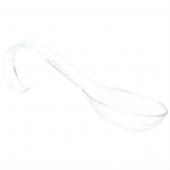 Picture of CLEAR PLASTIC MINI CURVED SPOON 