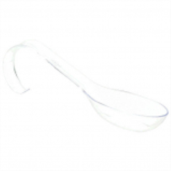 Image de CLEAR PLASTIC MINI CURVED SPOON 