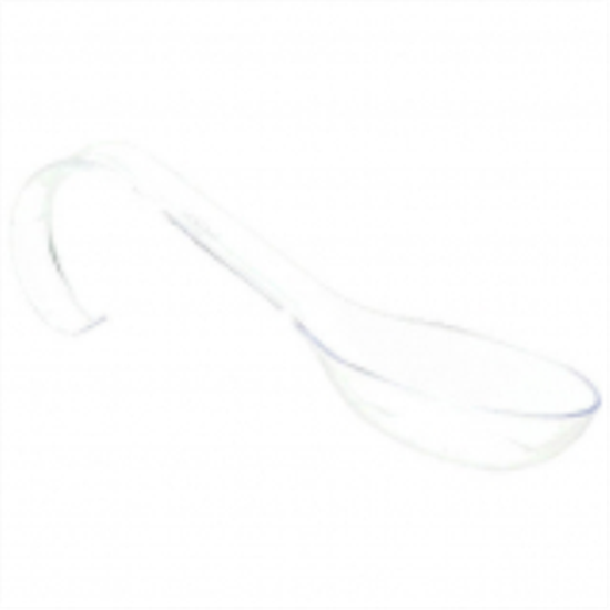 Picture of CLEAR PLASTIC MINI CURVED SPOON 