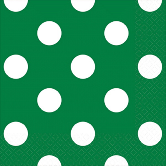 Picture of GREEN DOTS BEVERAGE NAPKIN