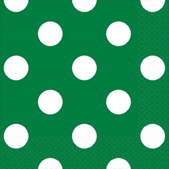 Image sur GREEN DOTS BEVERAGE NAPKIN