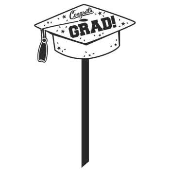 Image de LAWN YARD SIGN - GRAD SMALL - WHITE