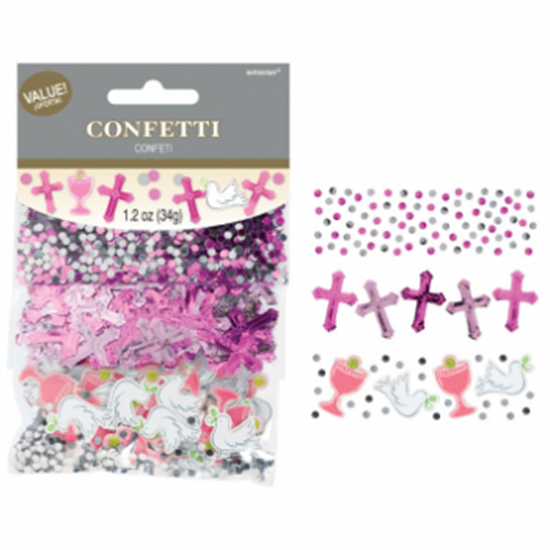 Picture of DECOR - COMMUNION DAY VALUE CONFETTI PACK - PINK